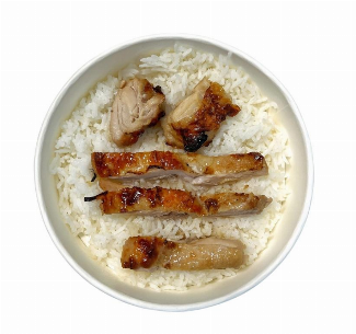 Steamed Rice & Teriyaki Chicken (LG, LD)